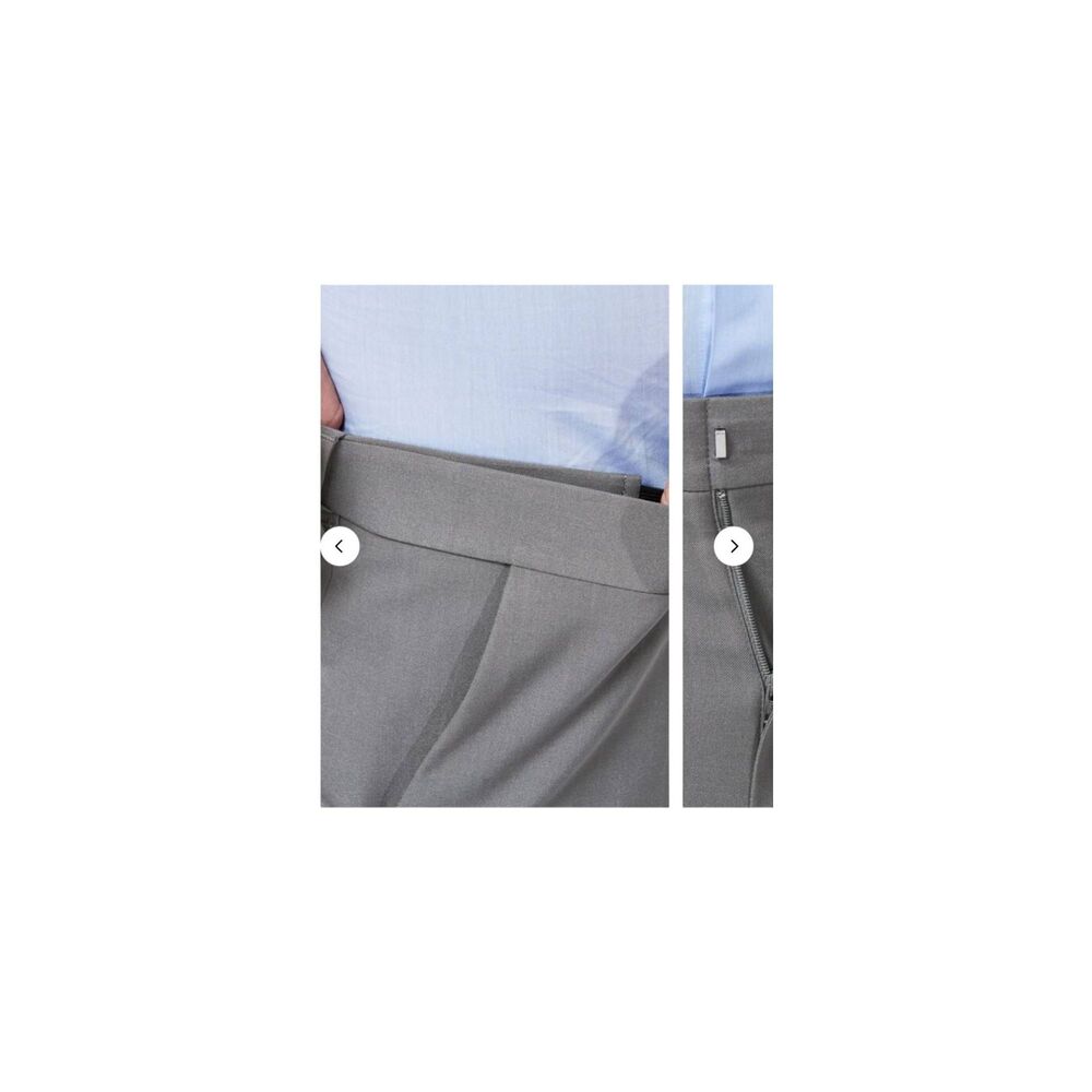 Haggar NEW TAGS Premium Comfort Dress Pants Gray 32x34 slim - Picture 4 of 9
